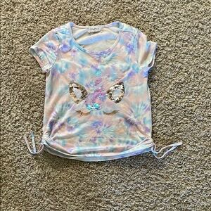 btween Blue and Pink Short Sleeve Tie-Dye Tee
